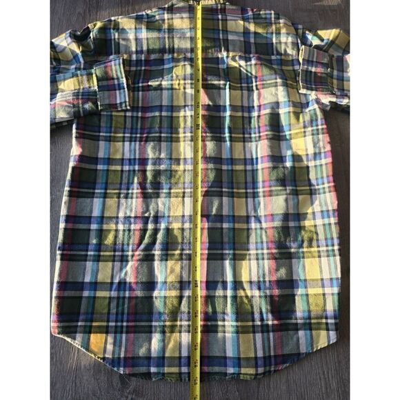 VTG Wrangler Twenty X Plaid Long Sleeve Button Down Shirt Men's Size M/L SPRING - Picture 10 of 11